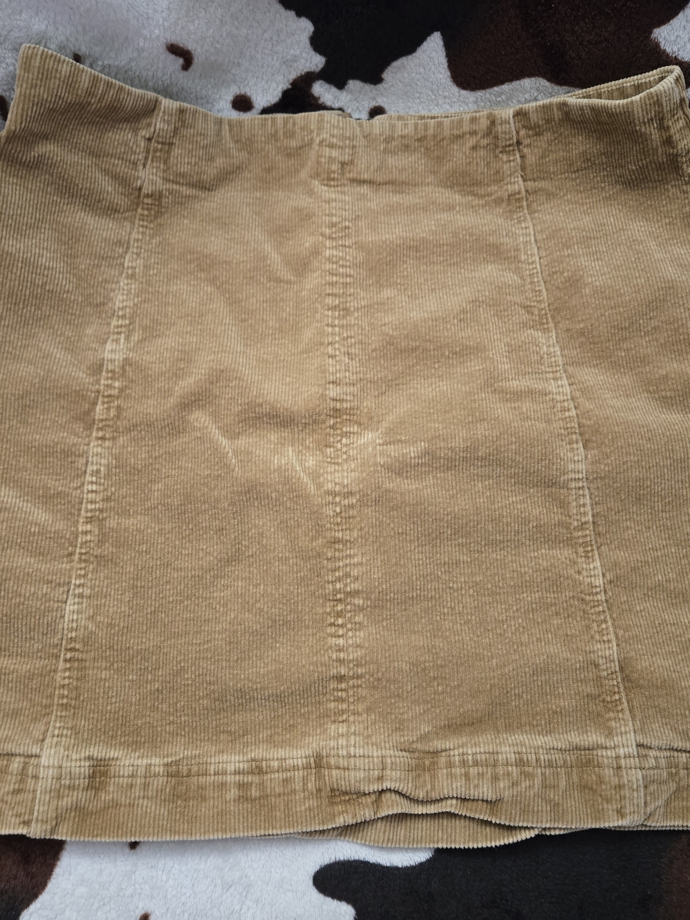 Wishlist Corduroy Mini Skirt in Camel Tan